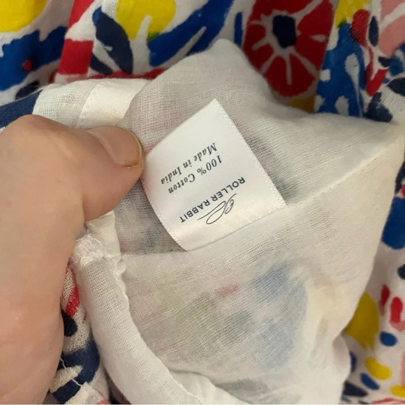 Roller Rabbit Floral Tassel Dress Cotton Sundress Medium‎ - Picture 6 of 7